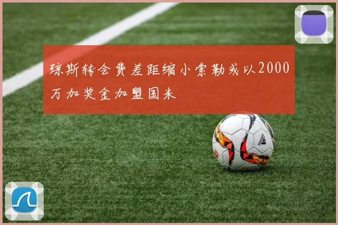 琼斯转会费差距缩小索勒或以2000万加奖金加盟国米
